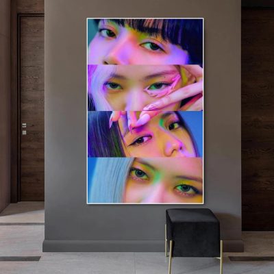 Black Pink Jisoo Jennie Ros Lisa Girl Group Posters Canvas Prints Painting Wall Art Pictures Living - Black Pink Merch