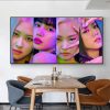 Black Pink Korean Girl Group Jisoo Jennie Ros Lisa Posters Canvas Prints Painting Wall Art Pictures - Black Pink Merch